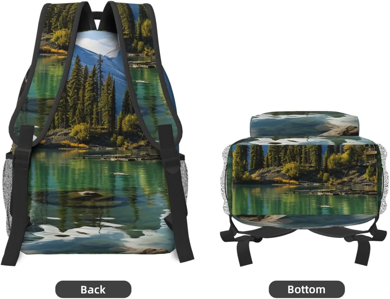 Laptop Backpack for Men Women Lightweight Travel Backpack Spirit Island in Maligne Lake Daypack Laptop Bag for Travel
