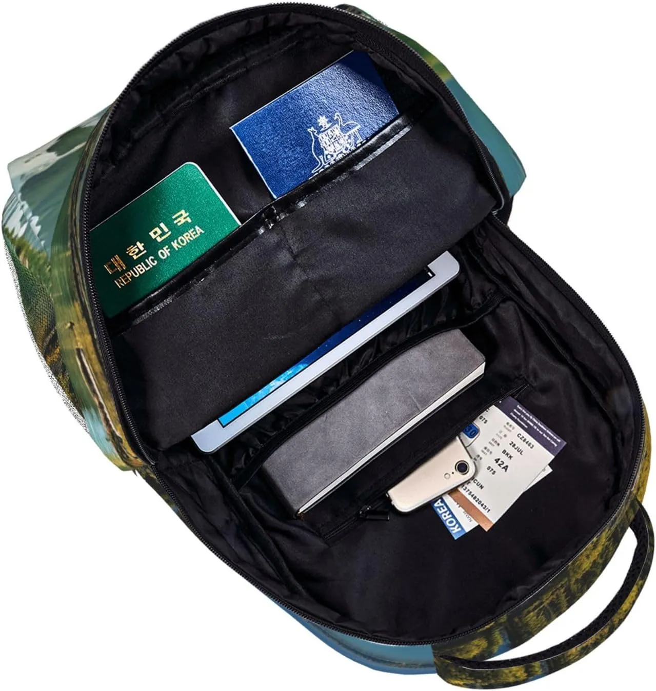 Laptop Backpack for Men Women Lightweight Travel Backpack Spirit Island in Maligne Lake Daypack Laptop Bag for Travel