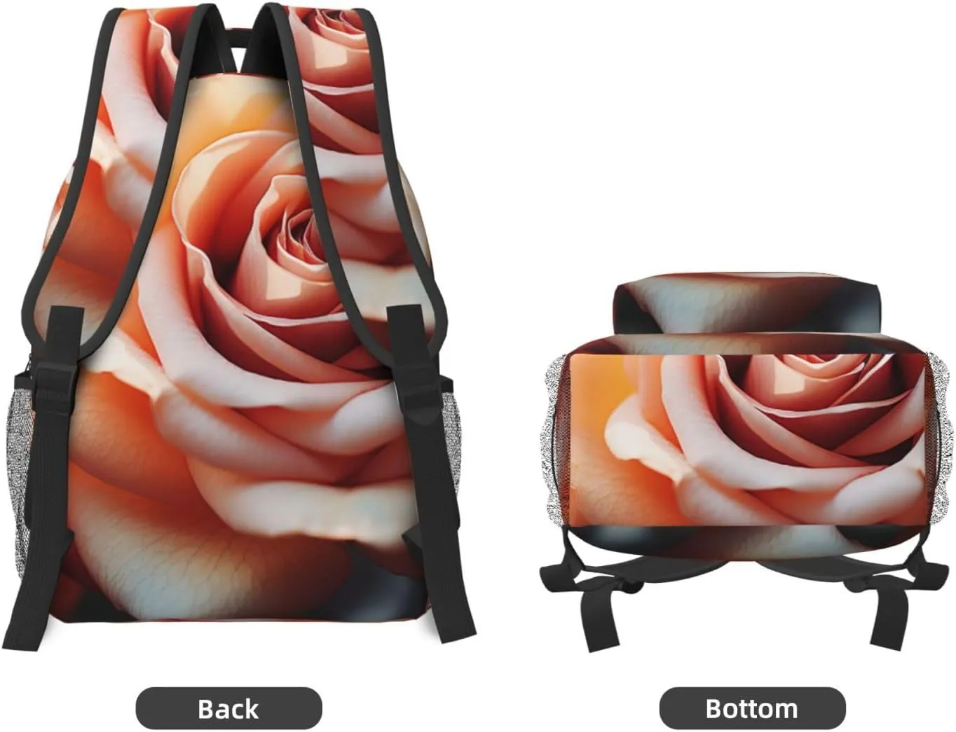 Laptop Backpack for Men Women Lightweight Travel Backpack Vintage Rose Blooms Daypack Laptop Bag for Travel