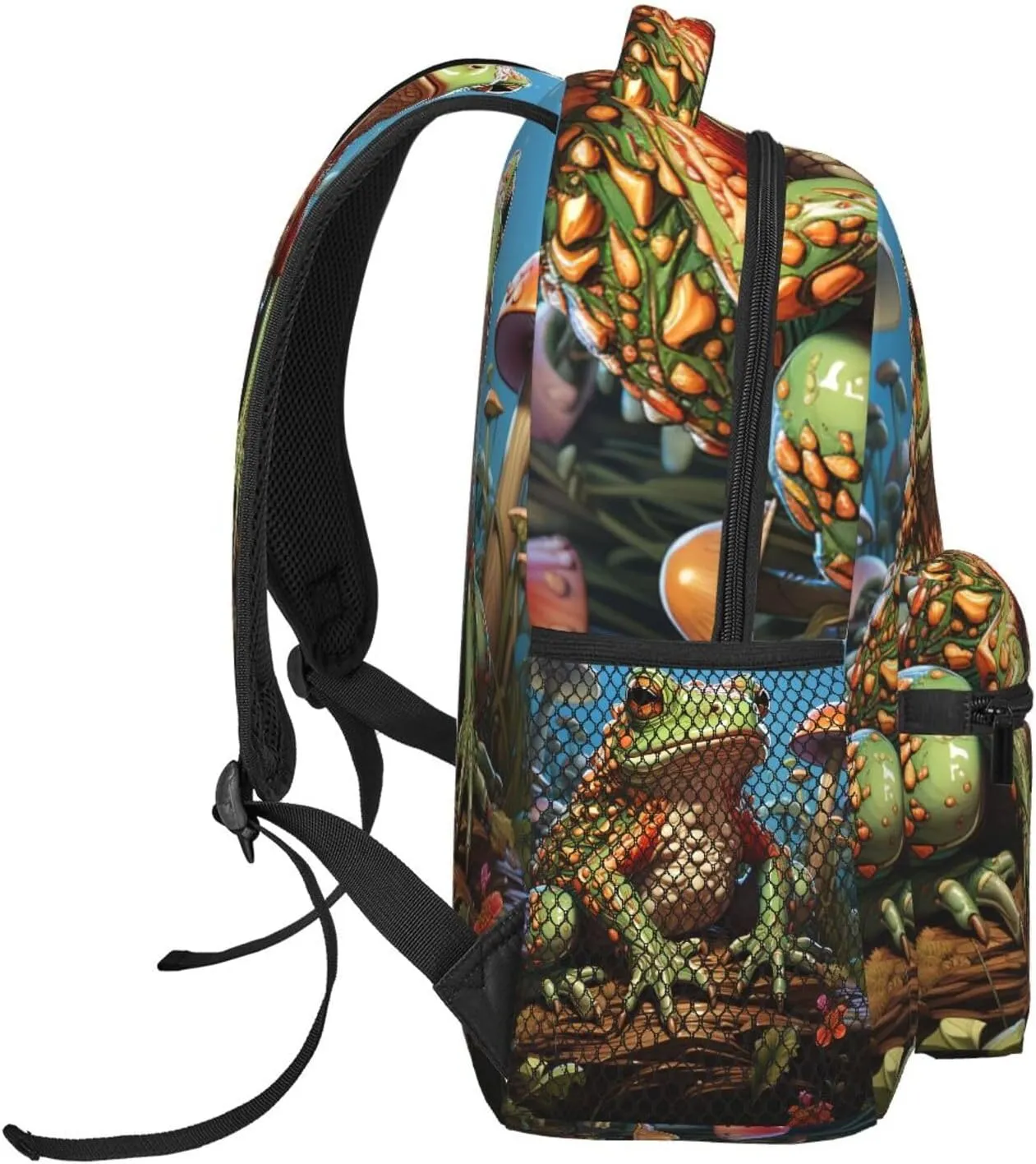 Laptop Backpack for Men Women Lightweight Travel Daypack Cartoon Frog Backpack Rucksack for Work
