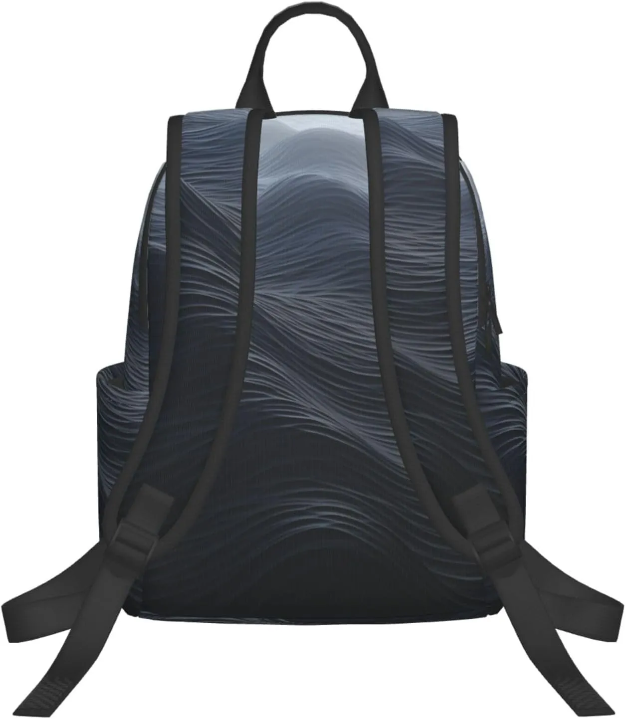 Laptop Backpack Lightweight Backpack for Men Women Daypack Deep black waves Laptop Bag Casual Backpack for Travel