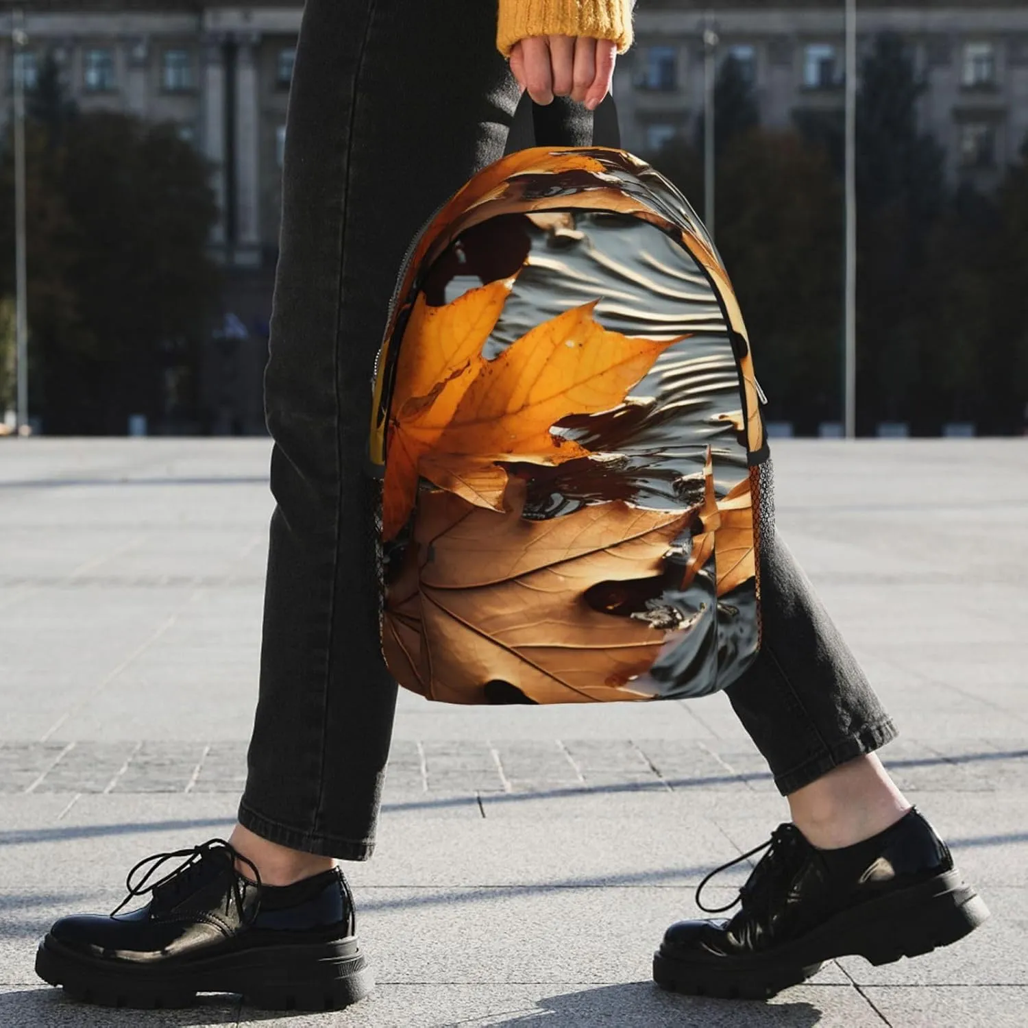 Laptop Backpack Lightweight Backpack for Men Women Daypack Fall Leaves Laptop Bag Casual Backpack for Travel