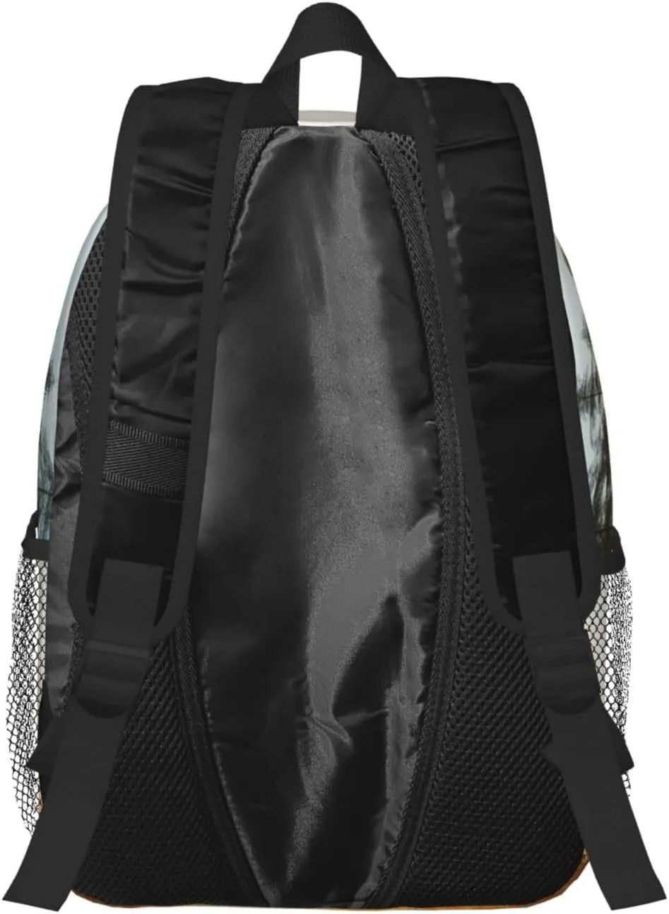 Laptop Backpack Lightweight Backpack for Men Women Daypack Forest in Sunset time Laptop Bag Casual Backpack for Travel