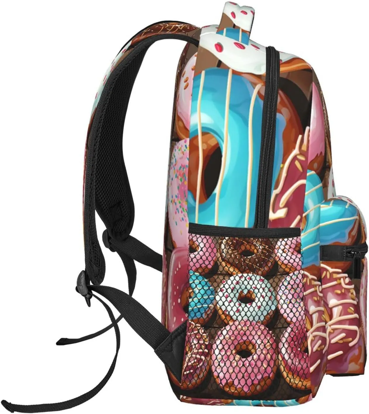 Laptop Backpack Lightweight Daypack for Men Women Donuts Backpack Laptop Bag for Travel Hiking