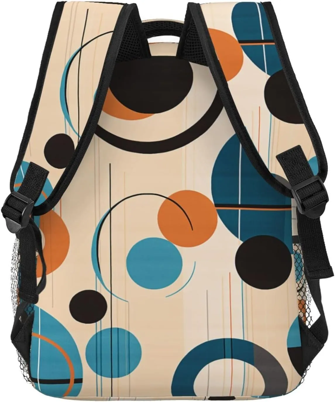Laptop Backpack Lightweight Daypack for Men Women Echo Shapes & Circles Backpack Laptop Bag for Travel Hiking