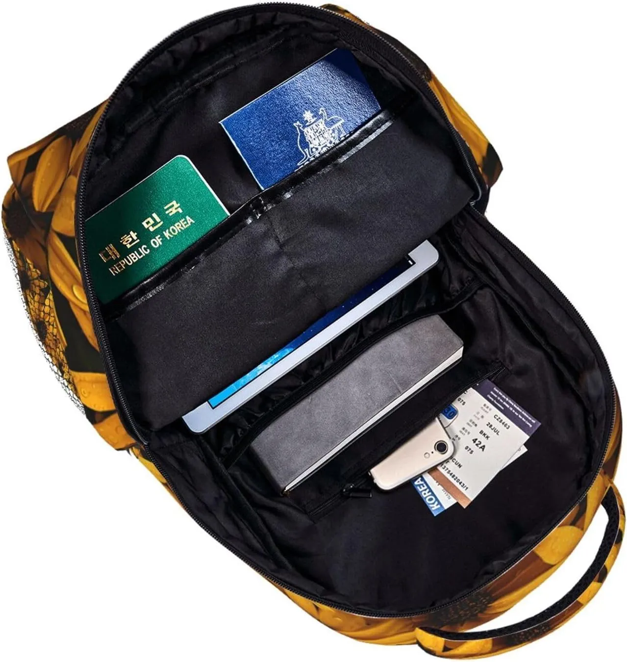 Laptop Backpack Lightweight Daypack for Men Women Rudbeckia Backpack Laptop Bag for Travel Hiking