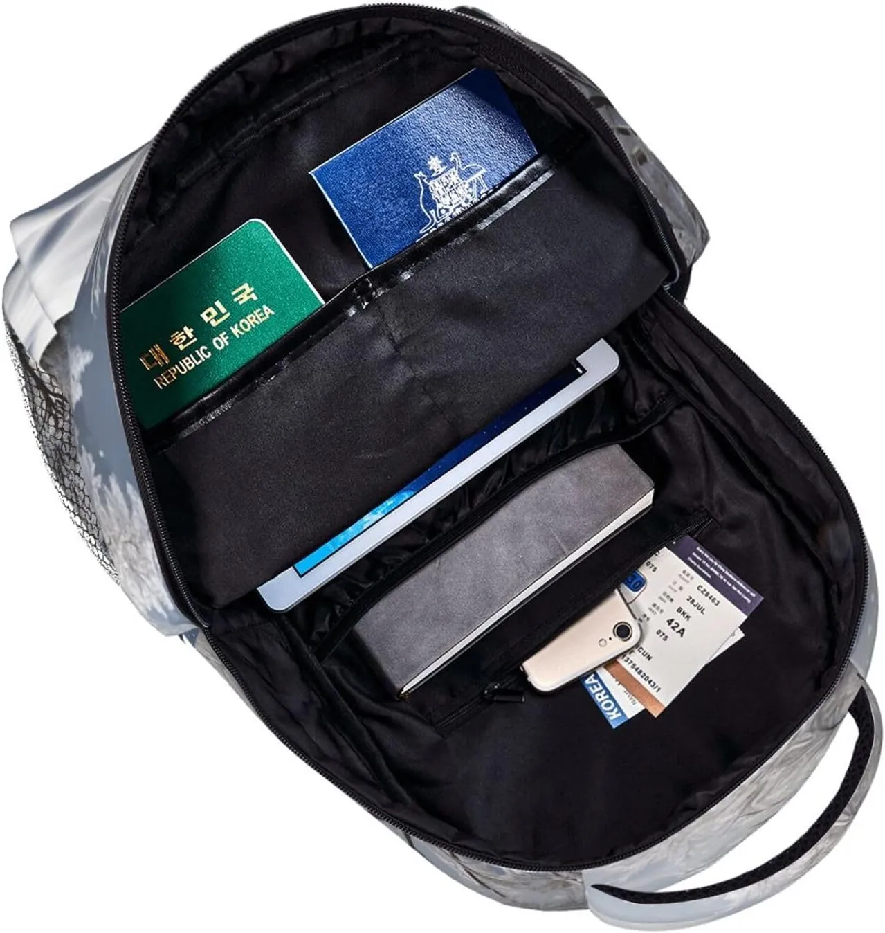 Laptop Backpack Lightweight Daypack for Men Women Snowflake Pine Tree Backpack Laptop Bag for Travel Hiking