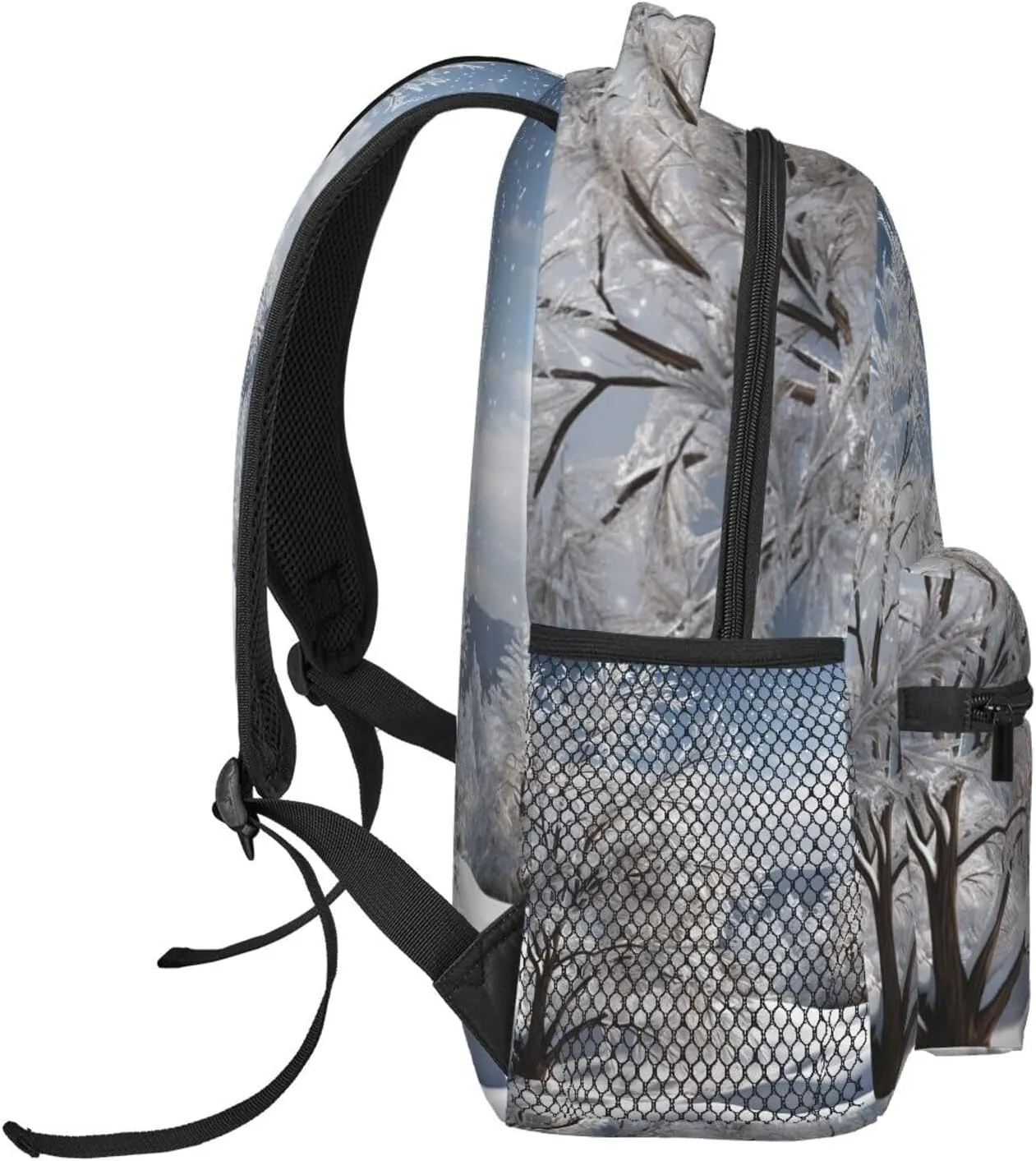 Laptop Backpack Lightweight Daypack for Men Women Snowflake Pine Tree Backpack Laptop Bag for Travel Hiking