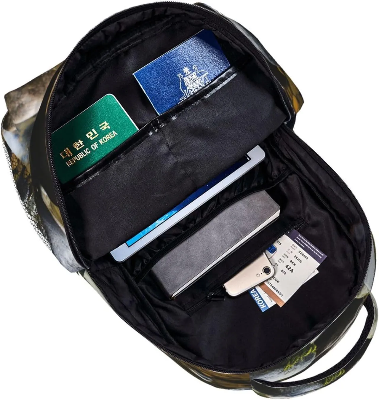 Laptop Backpack Lightweight Daypack for Men Women Stream stones Backpack Laptop Bag for Travel Hiking