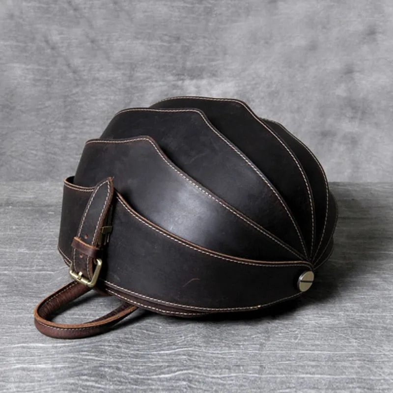 Leather Backpack Beetle Style Women Rucksack