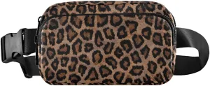 Leopards Fanny Packs for Women Men Crossbody Bag Fashion Waist Packs Waterproof Sling Bag Belt Bag Waist Pouch with Adjustable Strap for Travel Outdoors Hiking Running Cycling Bum Bag Shoulder