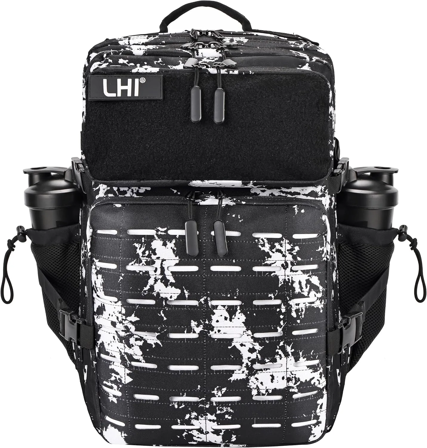 LHI Tactical Military Backpack for Men 25L/45L Large Molle Army Assault Pack 3 Day Hiking Rucksack With Bottle Holder