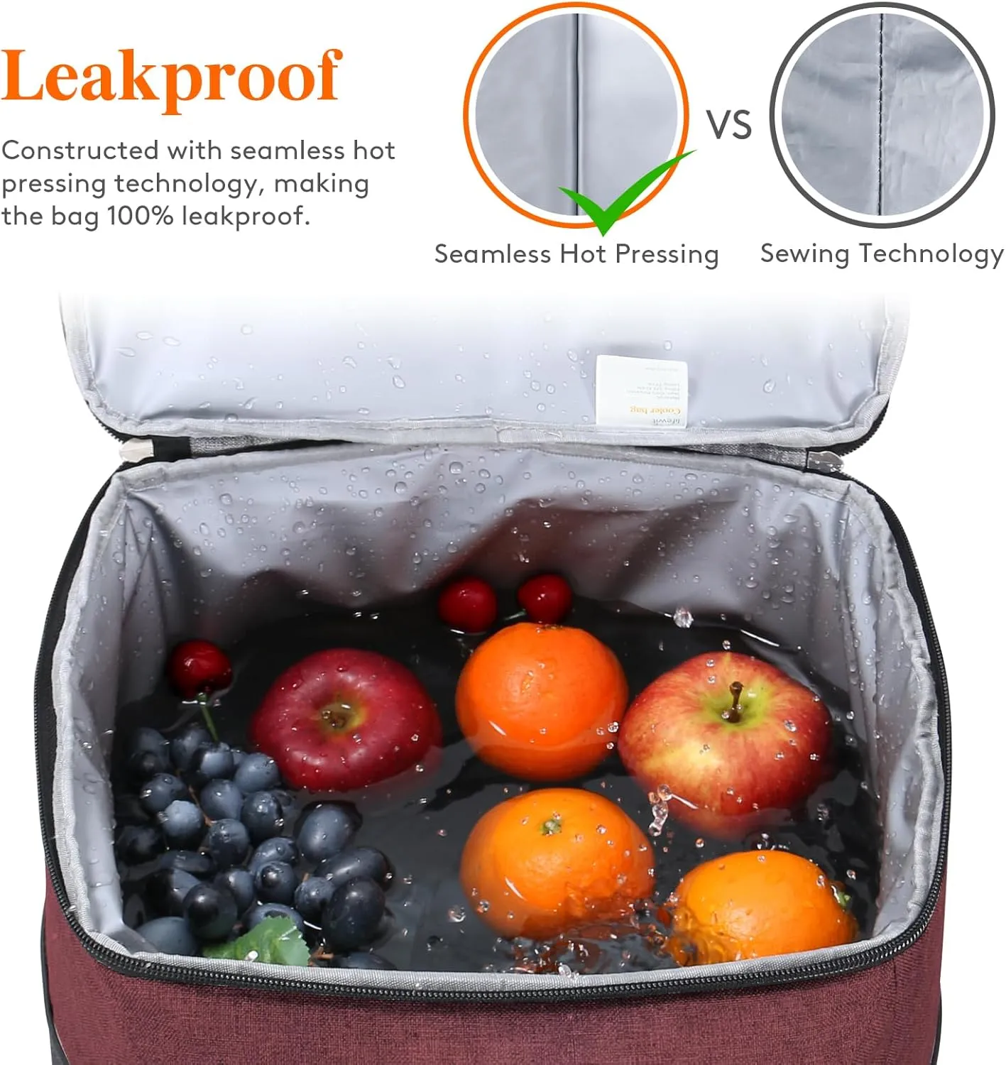 Lifewit Cooler Bag 30/50/60 Cans Collapsible and Insulated Large Lunch Bag Leakproof Soft Cooler Portable Tote for Camping/BBQ/Family Outdoor Activities