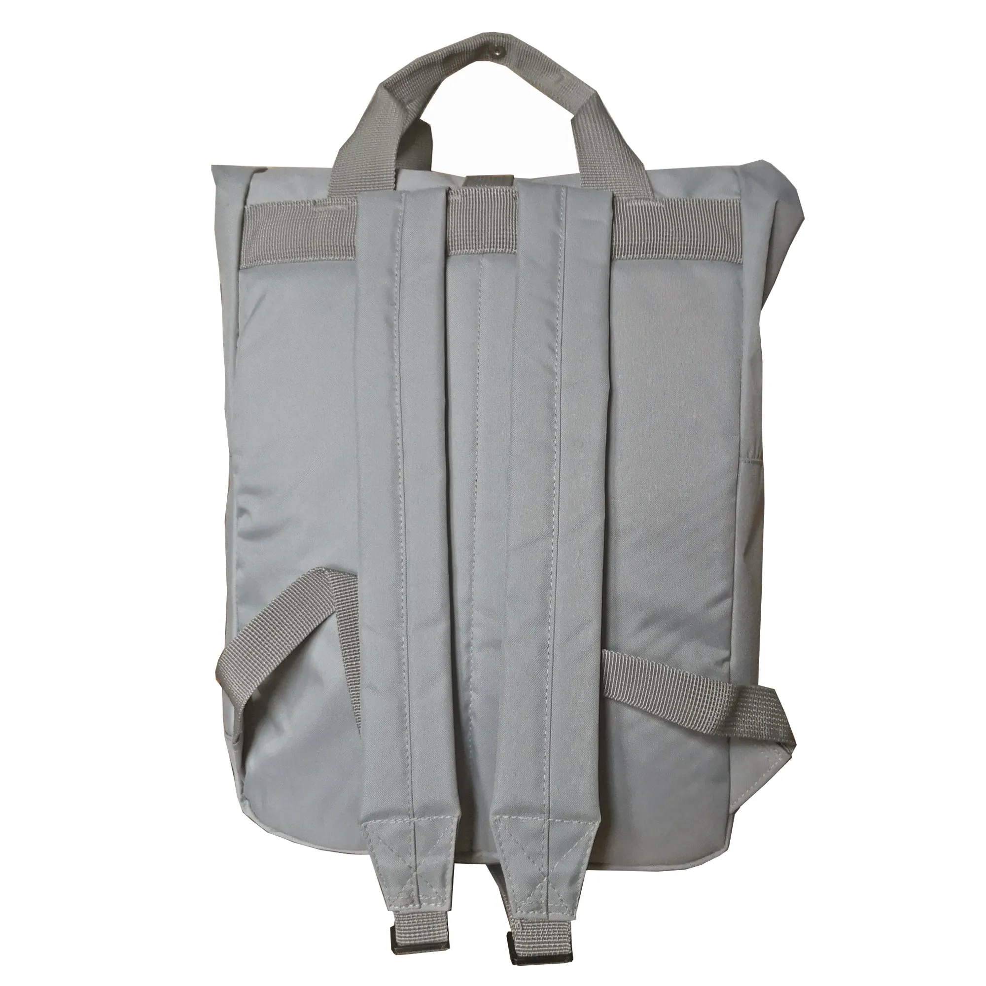 Light Grey Roll Top Backpack