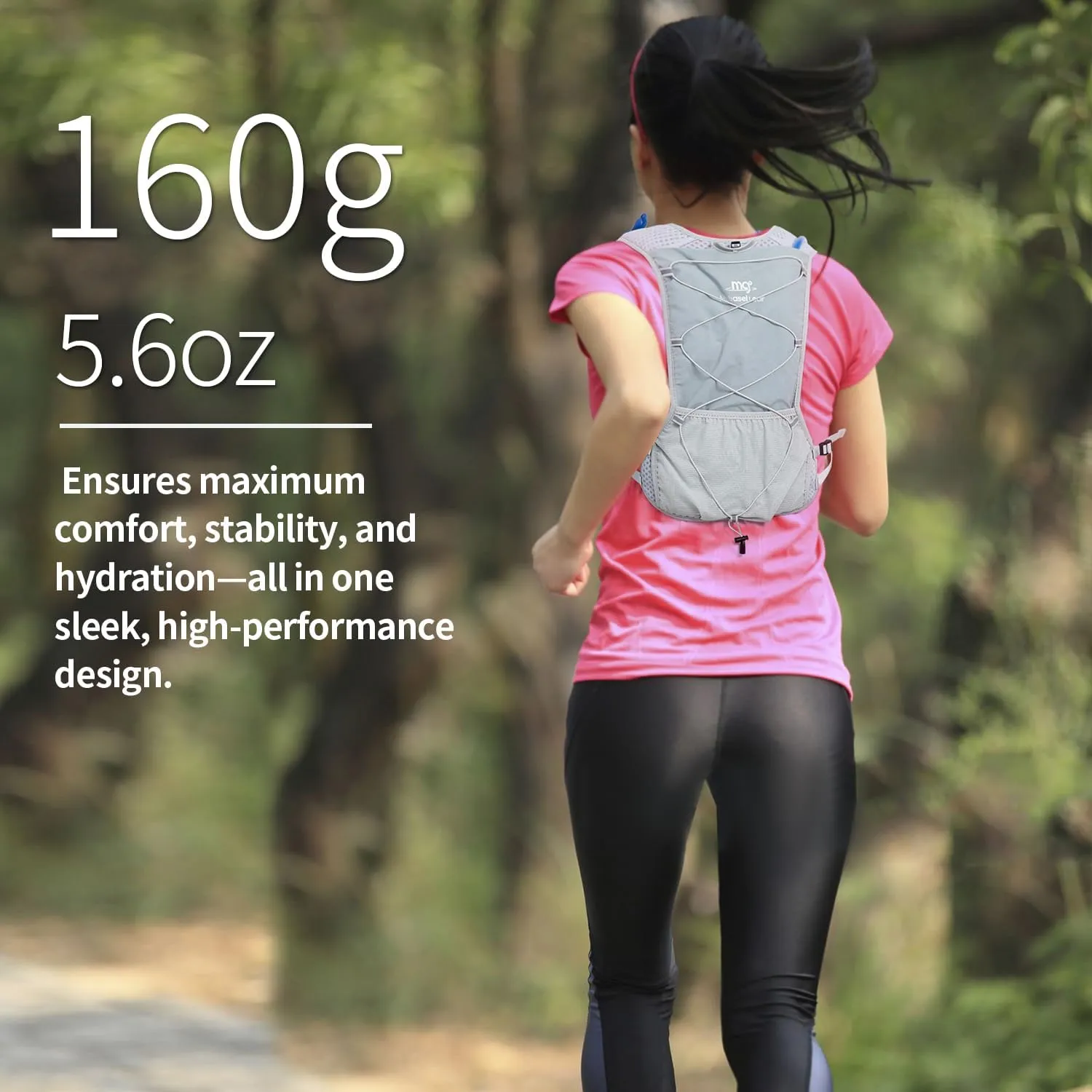 Lightweight Running Vest for Women and Men Hydration Backpack Pack with 1.5L Water Bladder Bag Running Gear Accessories for Hiking Trail Cycling Marathon
