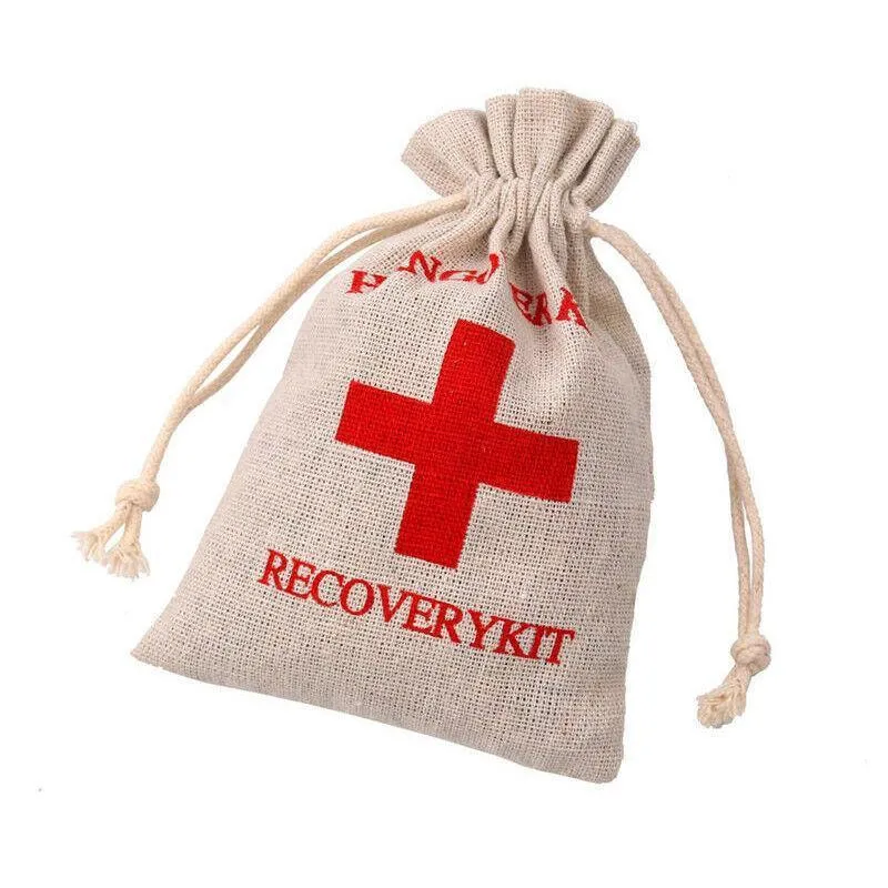 Linen Pouch 10PCS Hangover Recovery Kit Bags