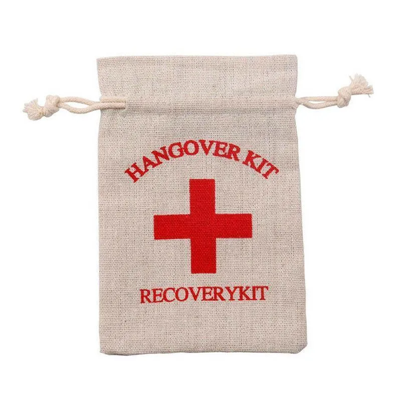 Linen Pouch 10PCS Hangover Recovery Kit Bags