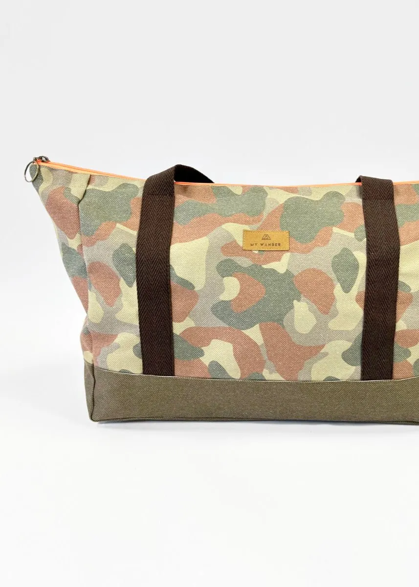 <tc>Camo Extra Large Travel Bag</tc>