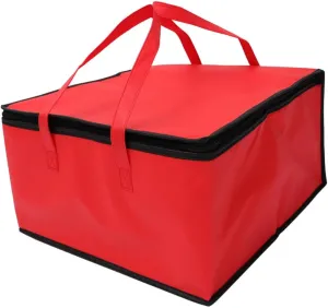 MAGICLULU Food Tote Insulated Catering Bag Aluminum Large Cooler Bag for Pizza Takeout Collapsible