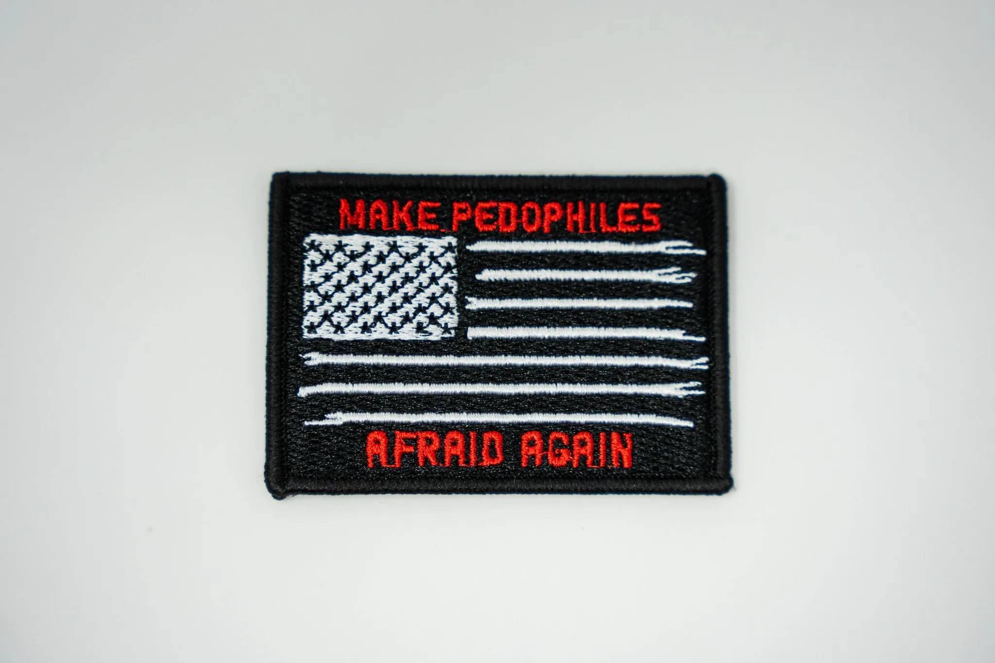 MAKE PEDOPHILES AFRAID AGAIN VELCRO PATCHES