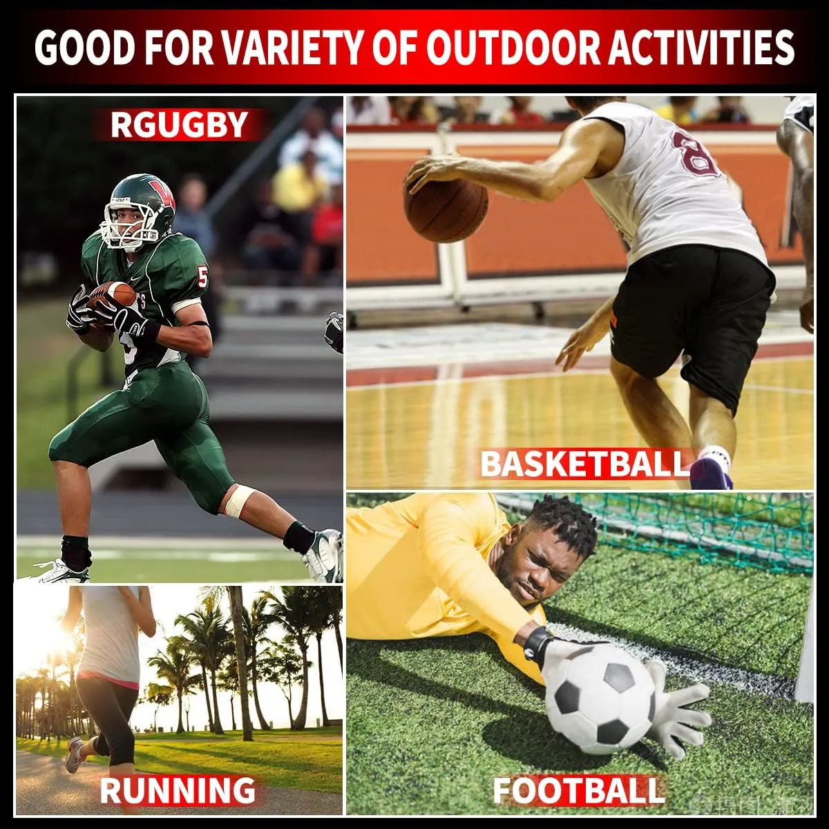 Men's Football Girdles Hip Thigh Butt Tailbone Protector Adult Athletic Protective for Rugby Baseball Skate