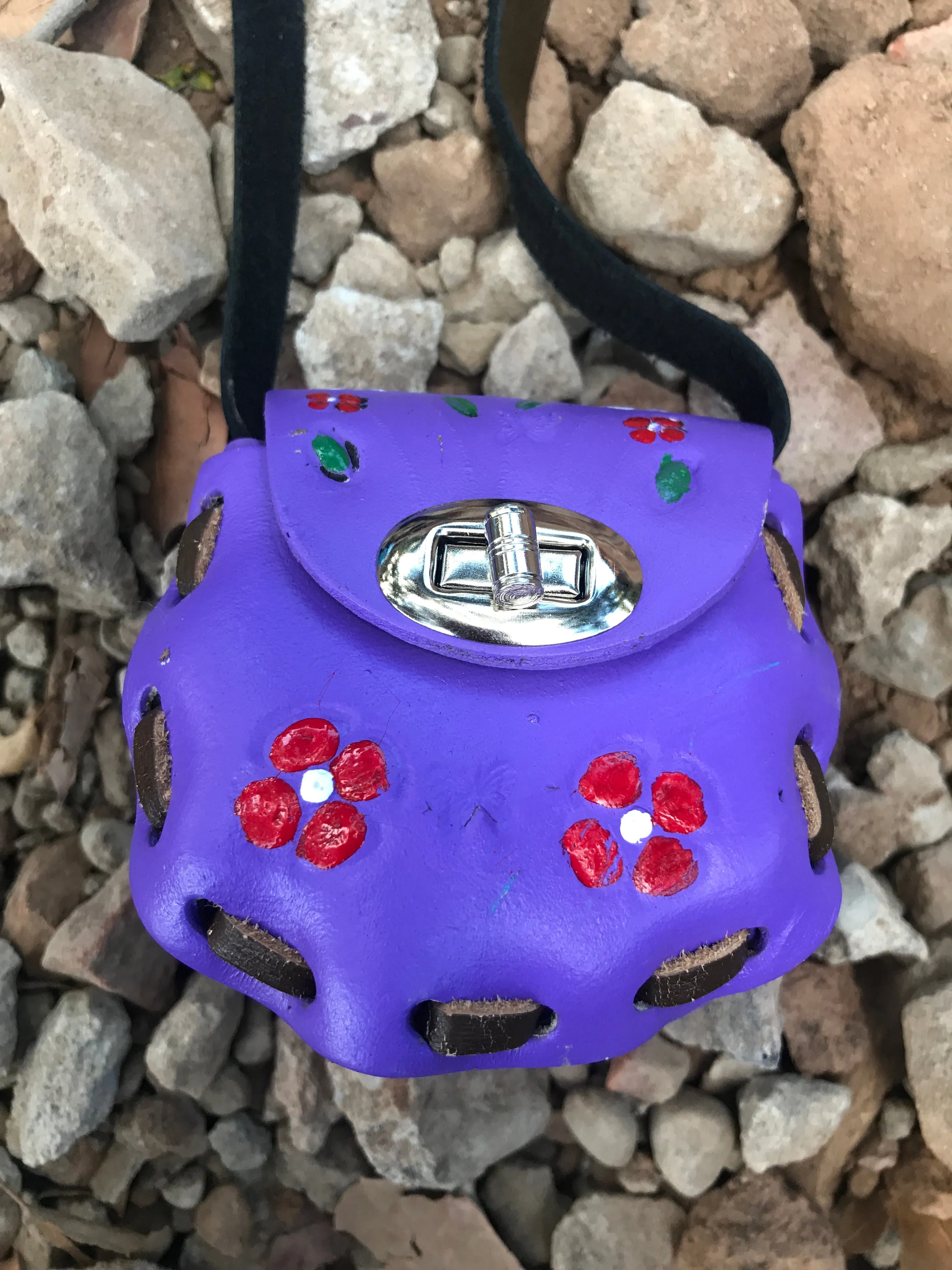 Mexican Tooled Leather Latigo Purse