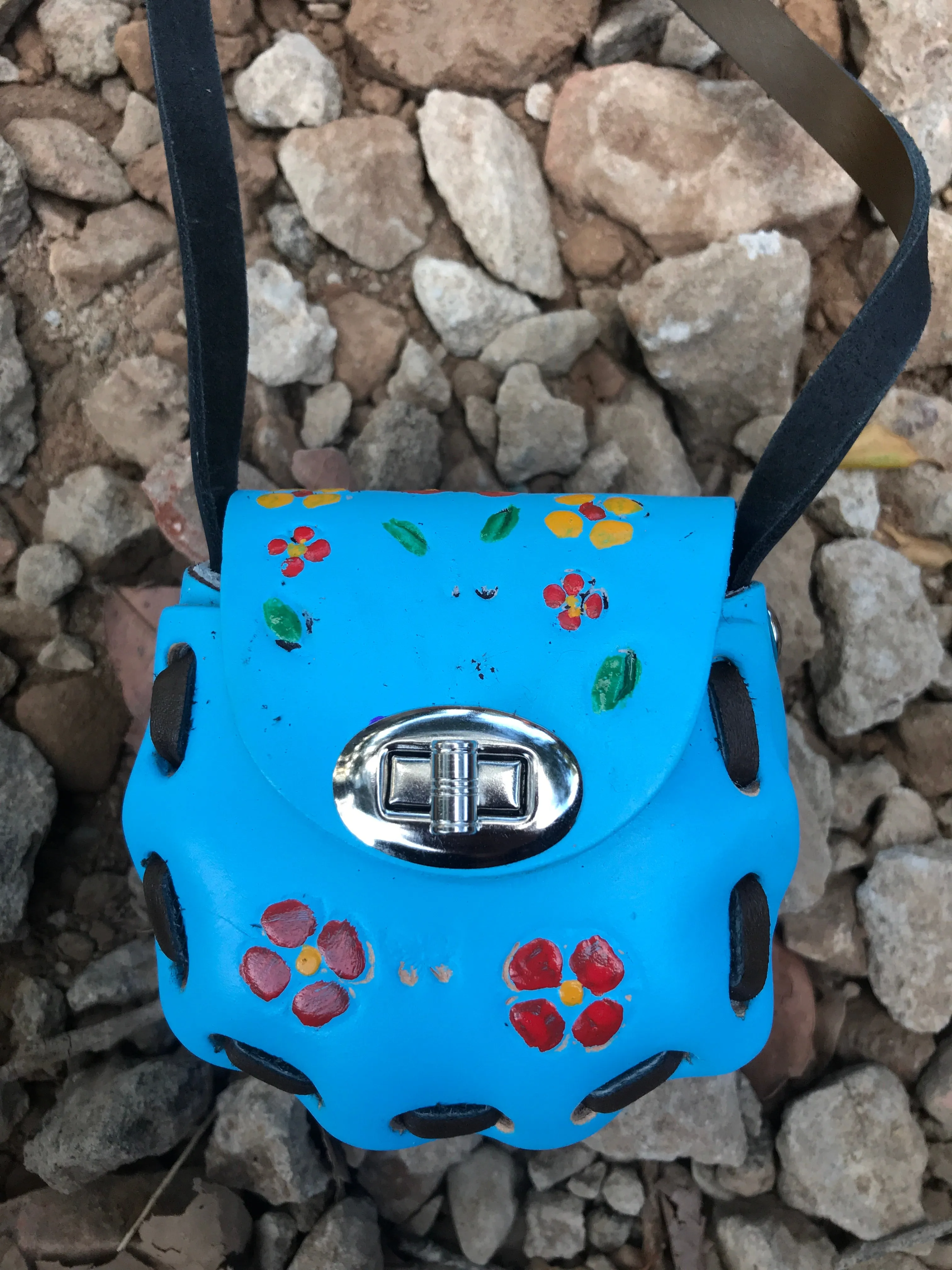 Mexican Tooled Leather Latigo Purse
