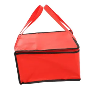 Mikinona 2pcs Insulation Big Catering Food Warmer Lunchbox Cooler Waterproof Tote Handbag for Men Coolers Pizza Carrier Insulated Meal Aluminum Red