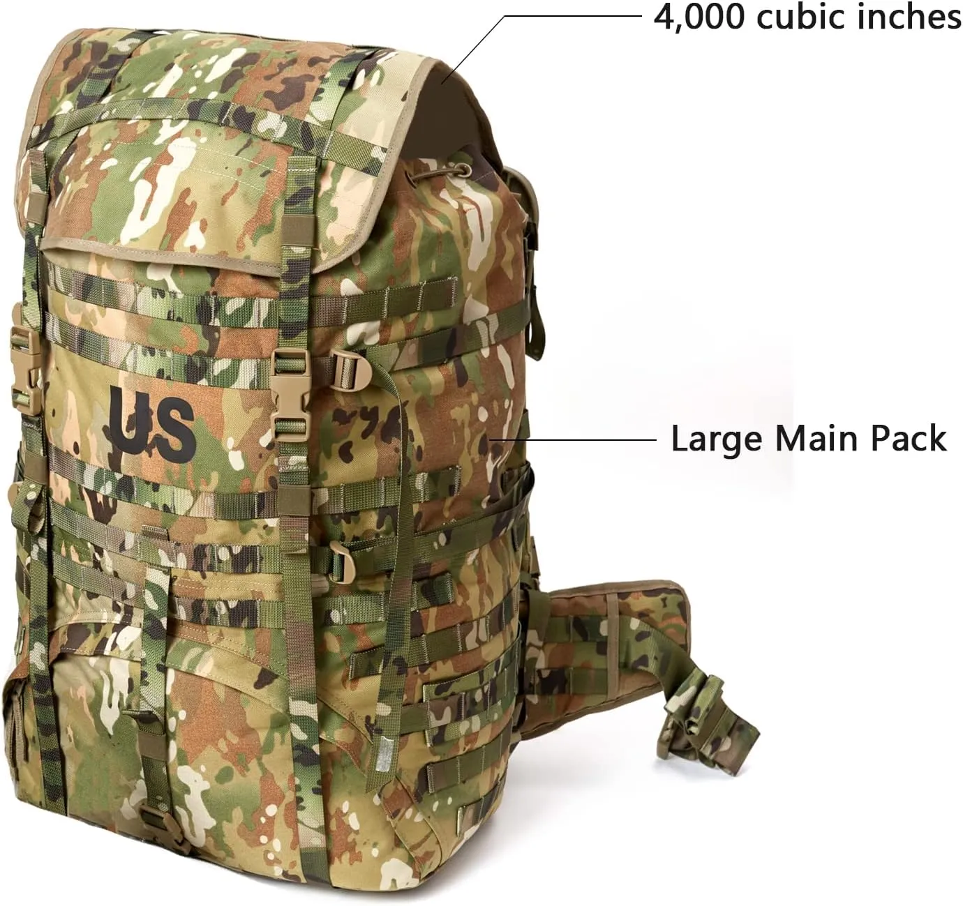 MT Military MOLLE 2 Large Rucksack with Frame, Army Tactical Backpack