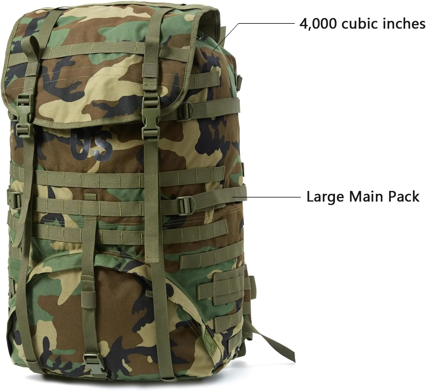 MT Military MOLLE 2 Large Rucksack with Frame, Army Tactical Backpack