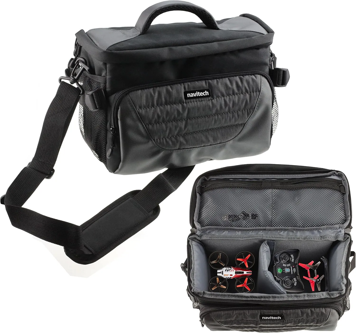 Navitech Grey Drone/Quadcopter Carry Bag Case Compatible With Cheerson CX-Stars RC Quadcopter