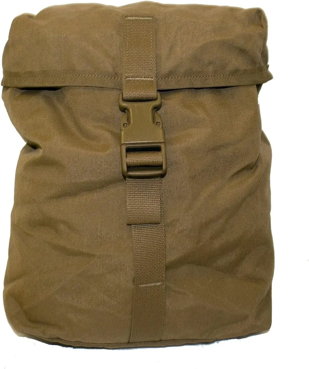 New Genuine Military Issue ILBE Sustainment Pouch, Utility Pouch, Tactical Bags, Coyote Brown Made in USA