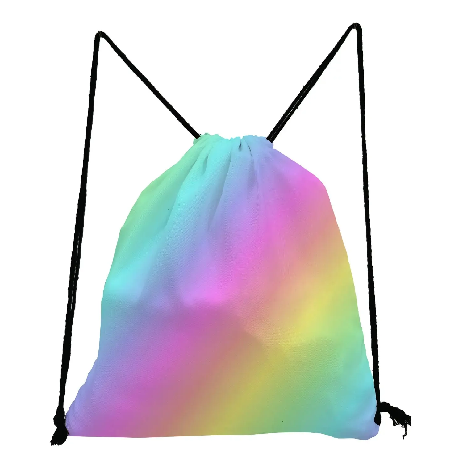 New Trend Colorful Fashion Print Backpacks For Students Rainbow Colors Art Creativity Women Drawstring Pocket Notebook Shoes Bag