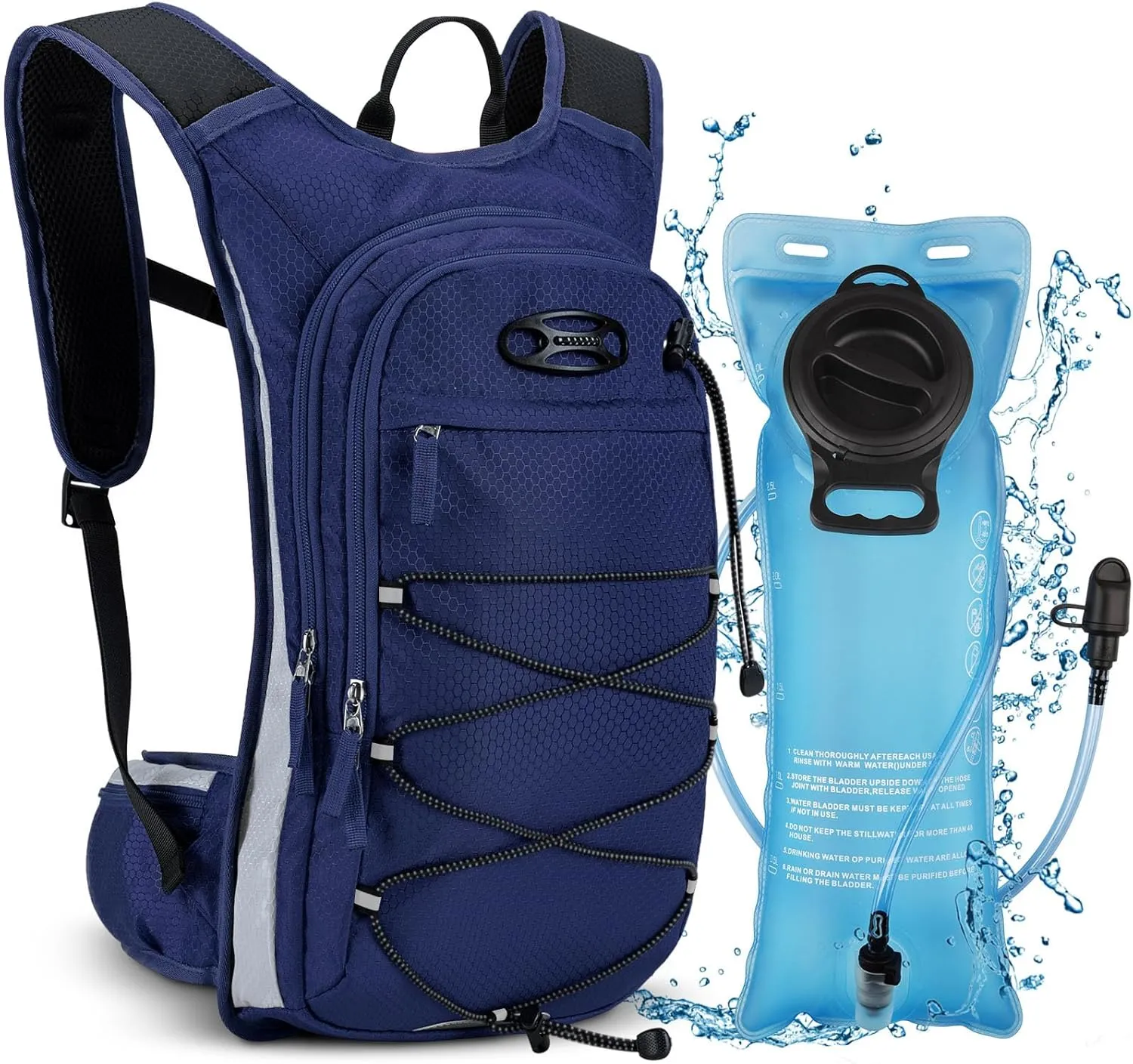 NOOLA Hydration Backpack, Insulated Hiking Water Backpack with 3L TPU Water Bladder for Men Women, Running Hydration Pack Hydro Daypack for Hiking, Trail, Running, Marathons Race, Cycling