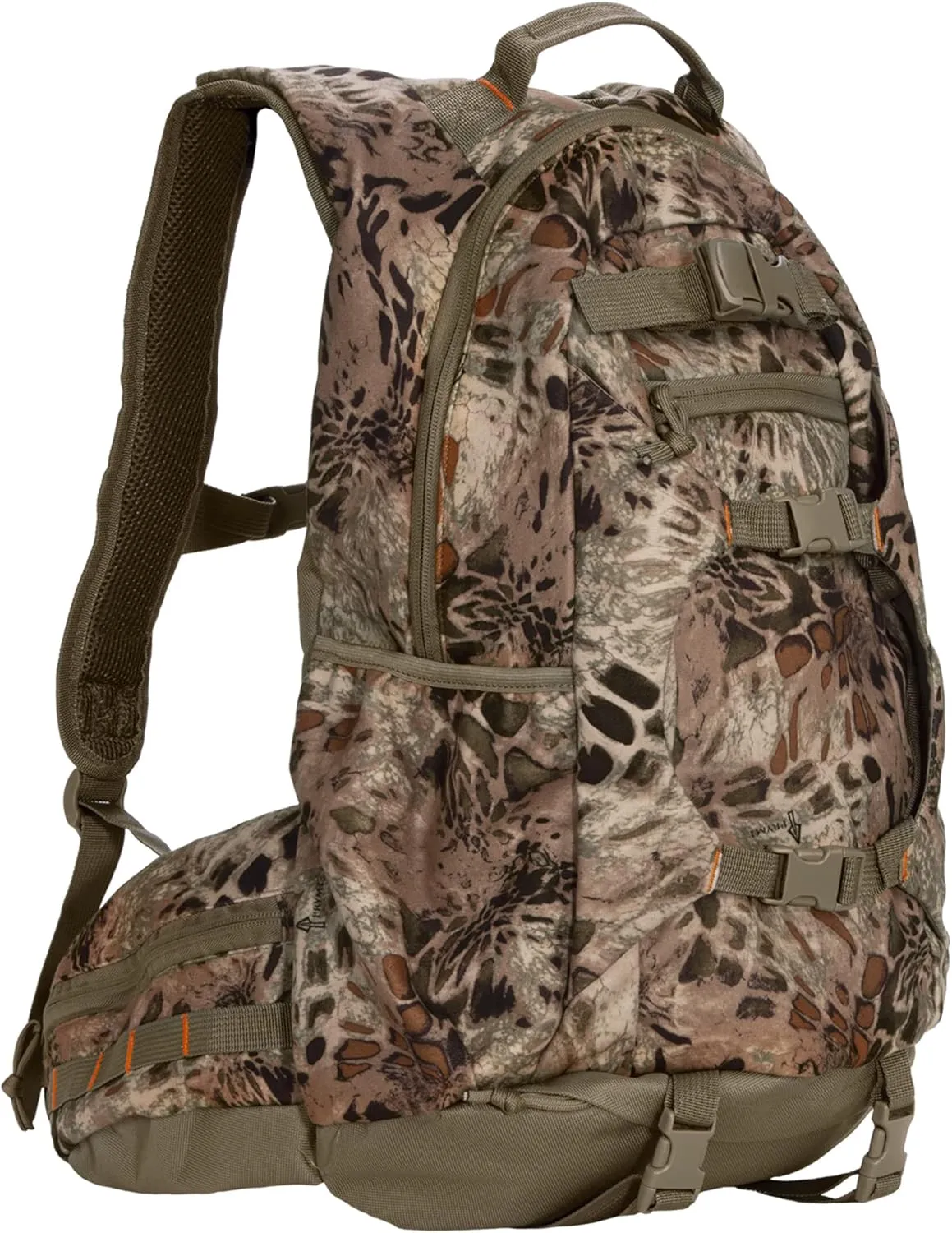 North Mountain Gear Camouflage Hunting Backpack Waterproof Bow and Rifle Compatible Hunting Bag (Prym1 Sand Storm)