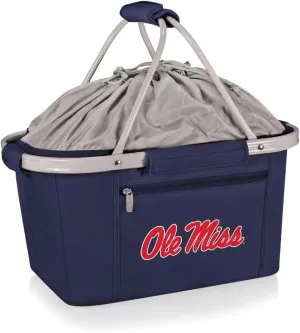 Ole Miss Rebels - Metro Basket Collapsible Cooler Tote, (Navy Blue)