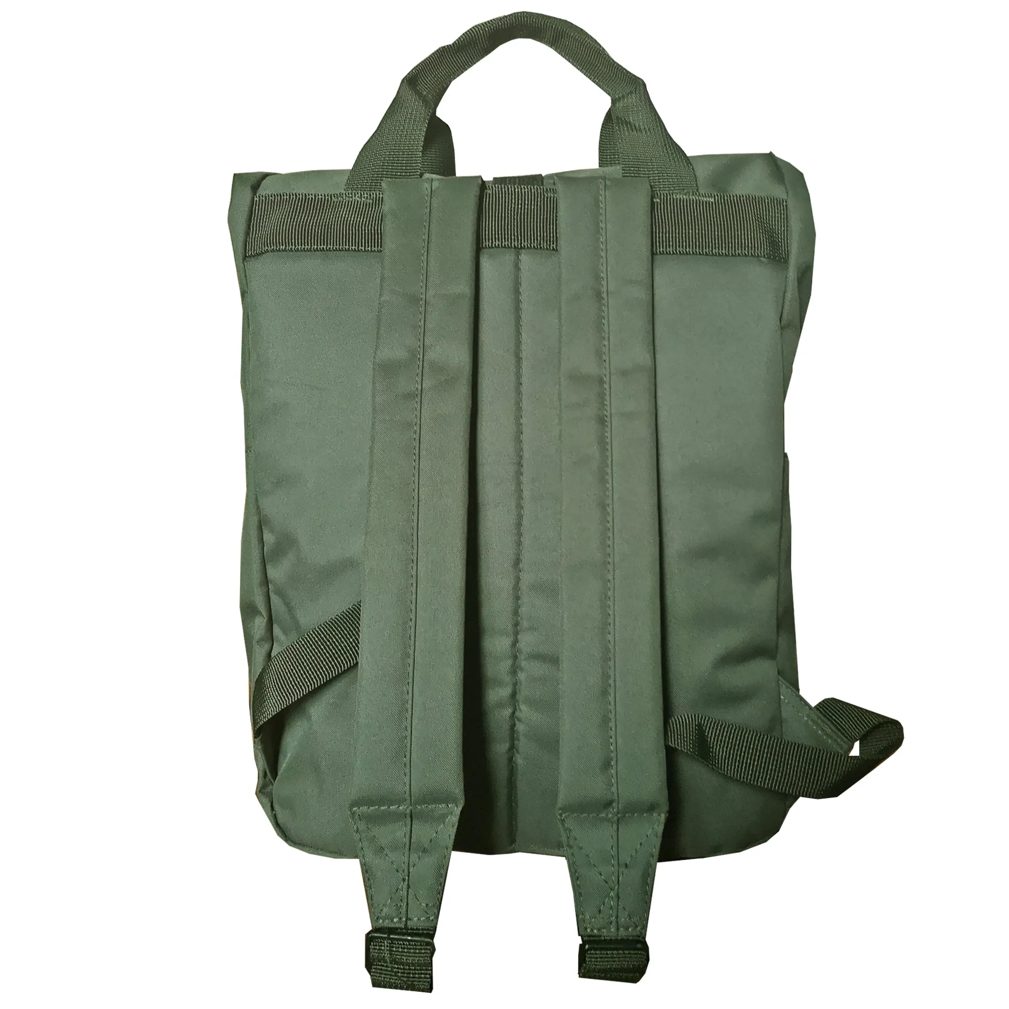Olive Roll Top Backpack