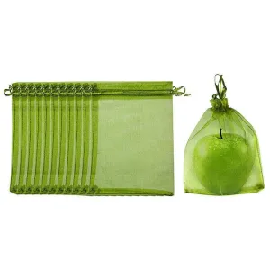 Organza Fruit Protection Bags 50-100PCS 3Sizes Green