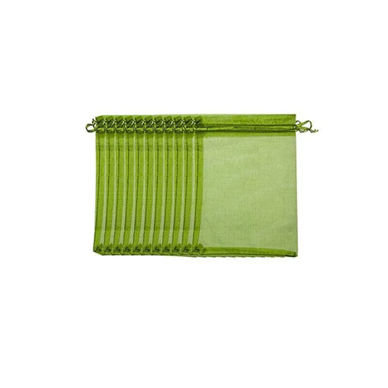 Organza Fruit Protection Bags 50-100PCS 3Sizes Green