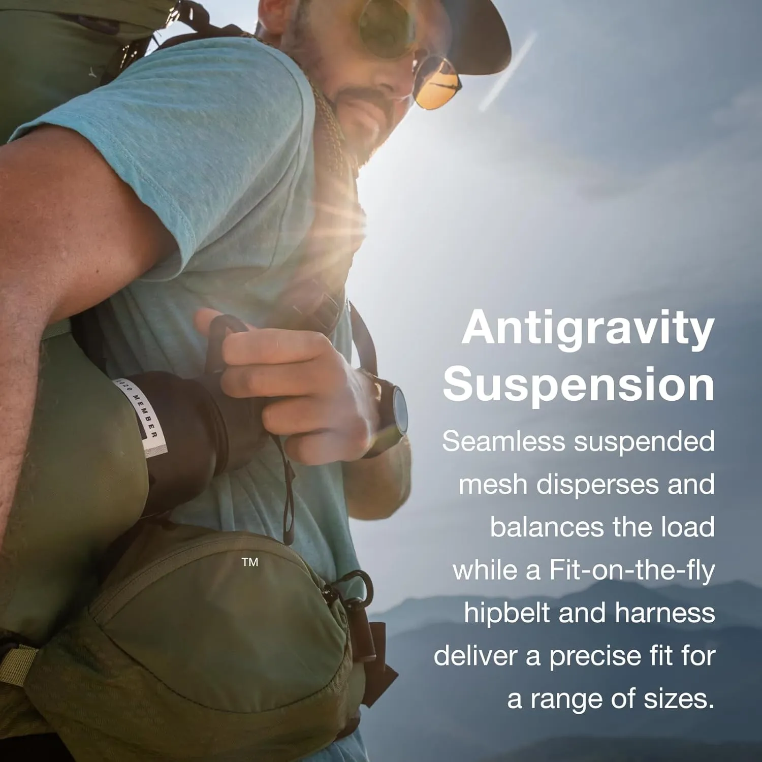 Osprey Atmos AG 65L Men's Backpacking Backpack, Mythical Green, S/M