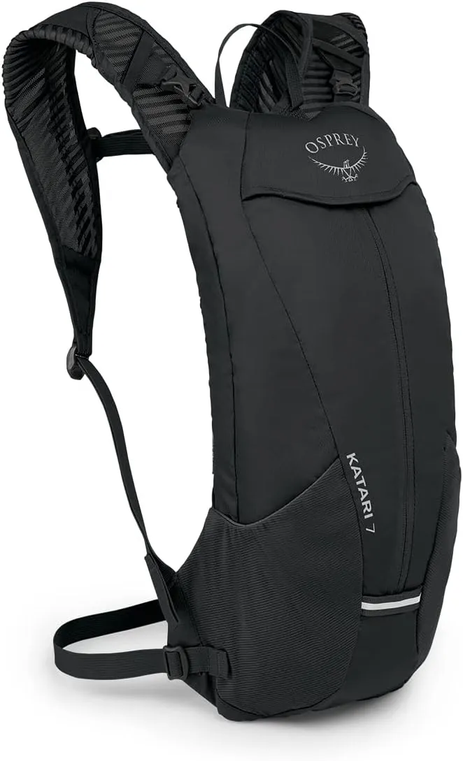 Osprey Katari 7L Men's Biking Backpack with Hydraulics Reservoir, Black
