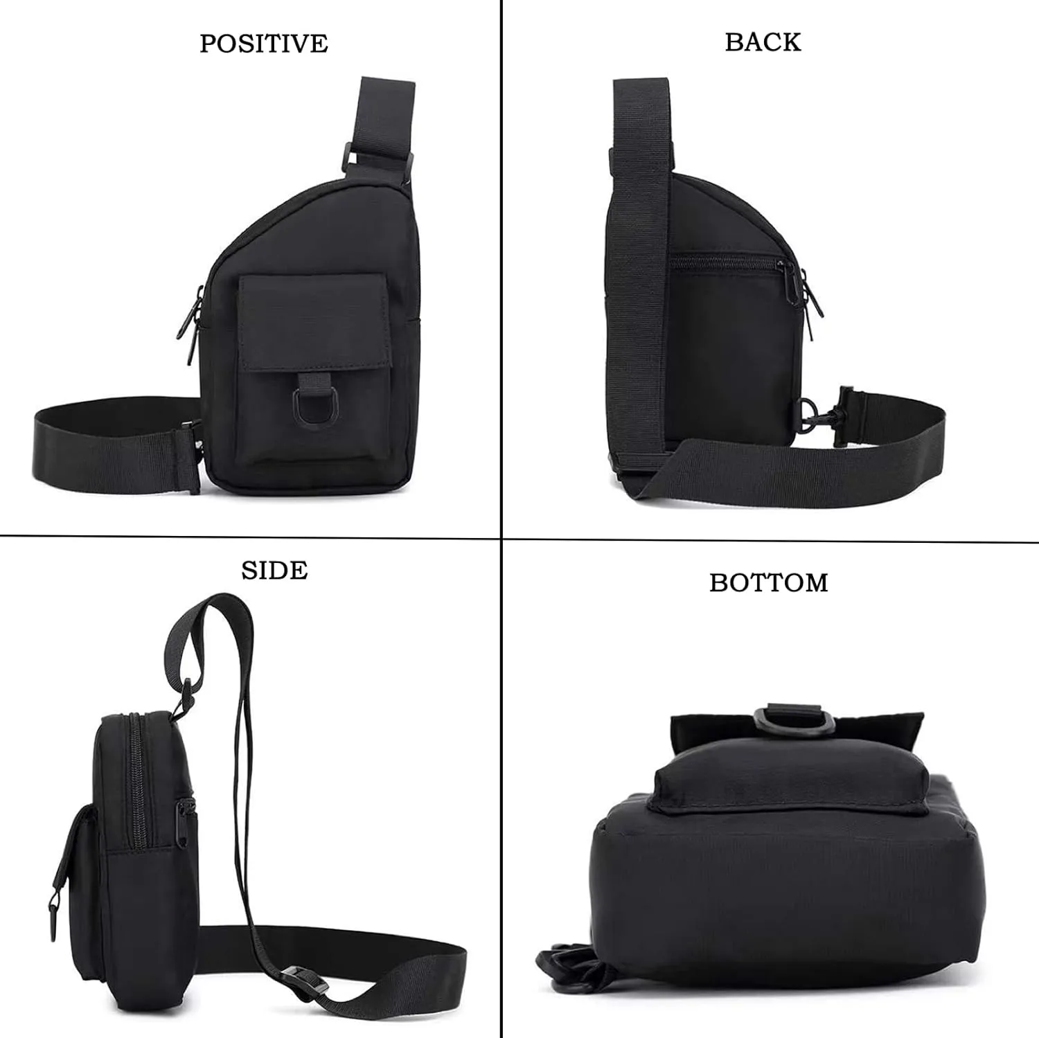 Ousawig Small Sling Backpack Mens Crossbody Bag Lightweight Chest Daypacks Shoulder Bag for Men Travel Hiking