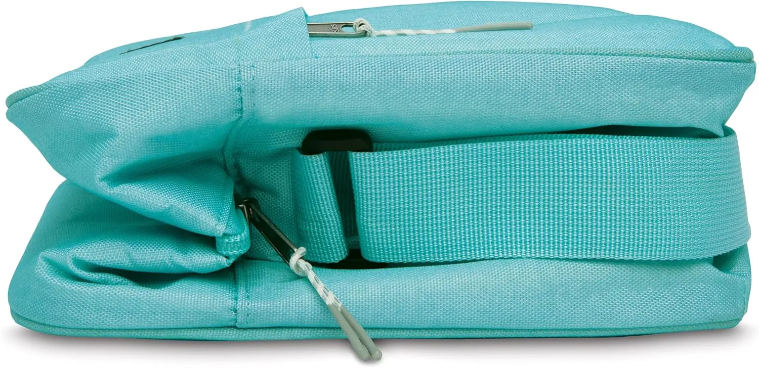 PackIt Freezable Zuma Can Cooler, Built with EcoFreeze Technology, Collapsible, Reusable, Zip Closure with Adjustable Shoulder Strap, Fits 15, 12 Oz Cans
