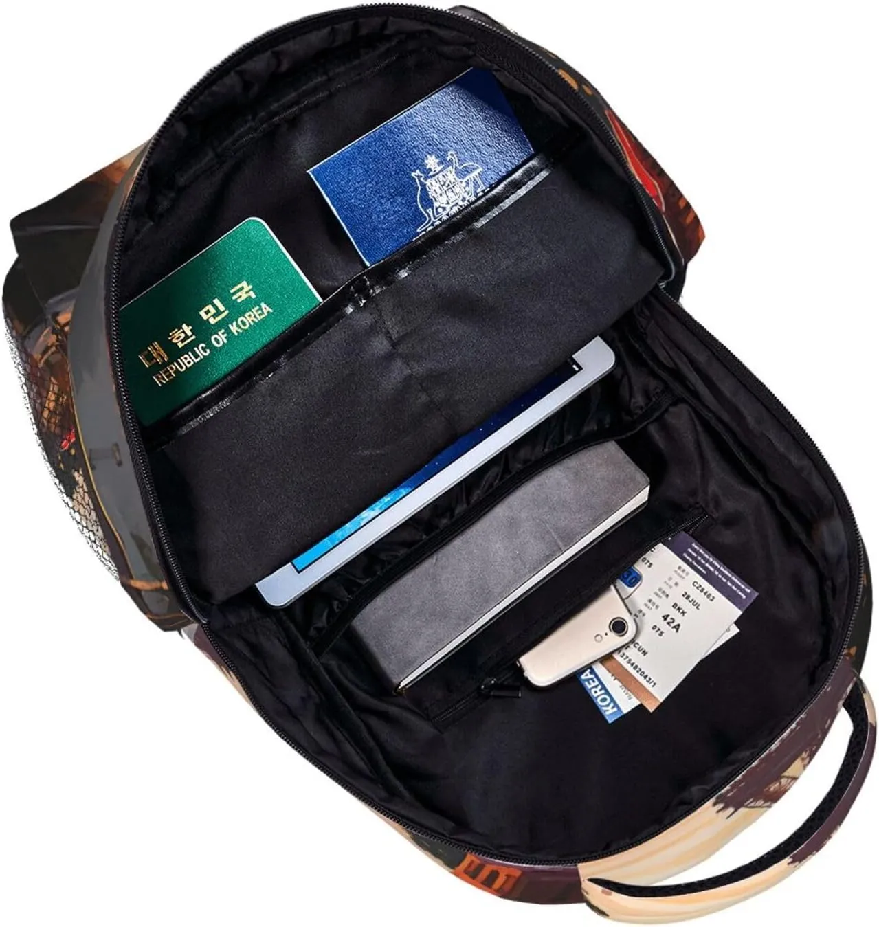 Paris Nature Scenery Backpack for Men Women Casual Daypack Laptop Backpack Computer Bag Travel Laptop Bag