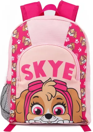 Paw Patrol Boys Backpack in Pink | Fly with Skye Dog Rucksack for Kids | Comfortable Adjustable Straps Character Schoolbag