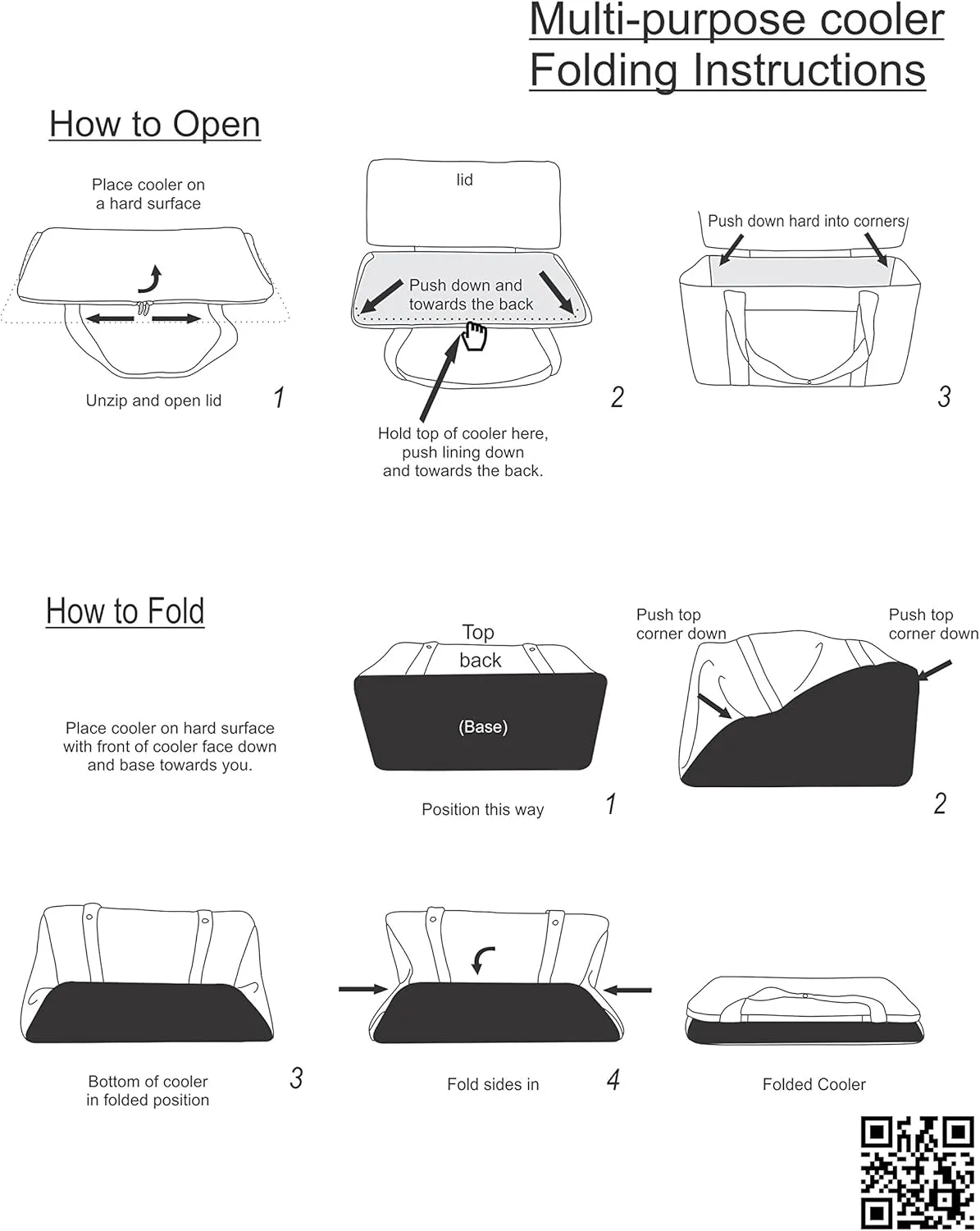 Picnic at Ascot 64 Can Capacity Semi Rigid Collapsible Leakproof Cooler- Designed & Quality Approved in the USA