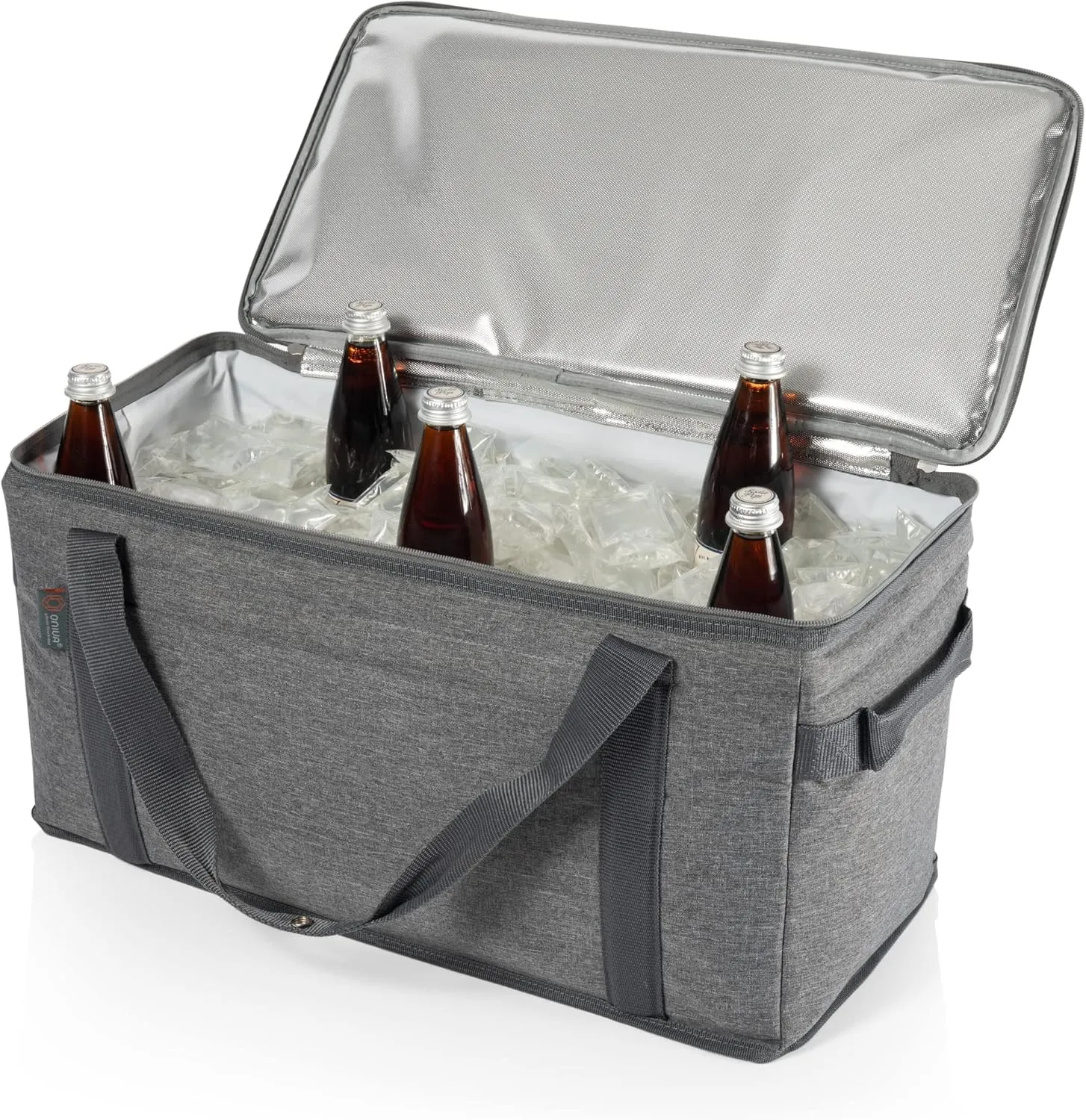 PICNIC TIME 64 Can Collapsible Cooler, Large Insulated Soft Cooler Bag, Portable Beach Cooler with Shoulder Strap