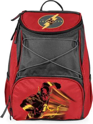 PICNIC TIME DC The Flash PTX Backpack Cooler, Soft Cooler Backpack, Insulated Lunch Bag, (Red with Gray Accents)