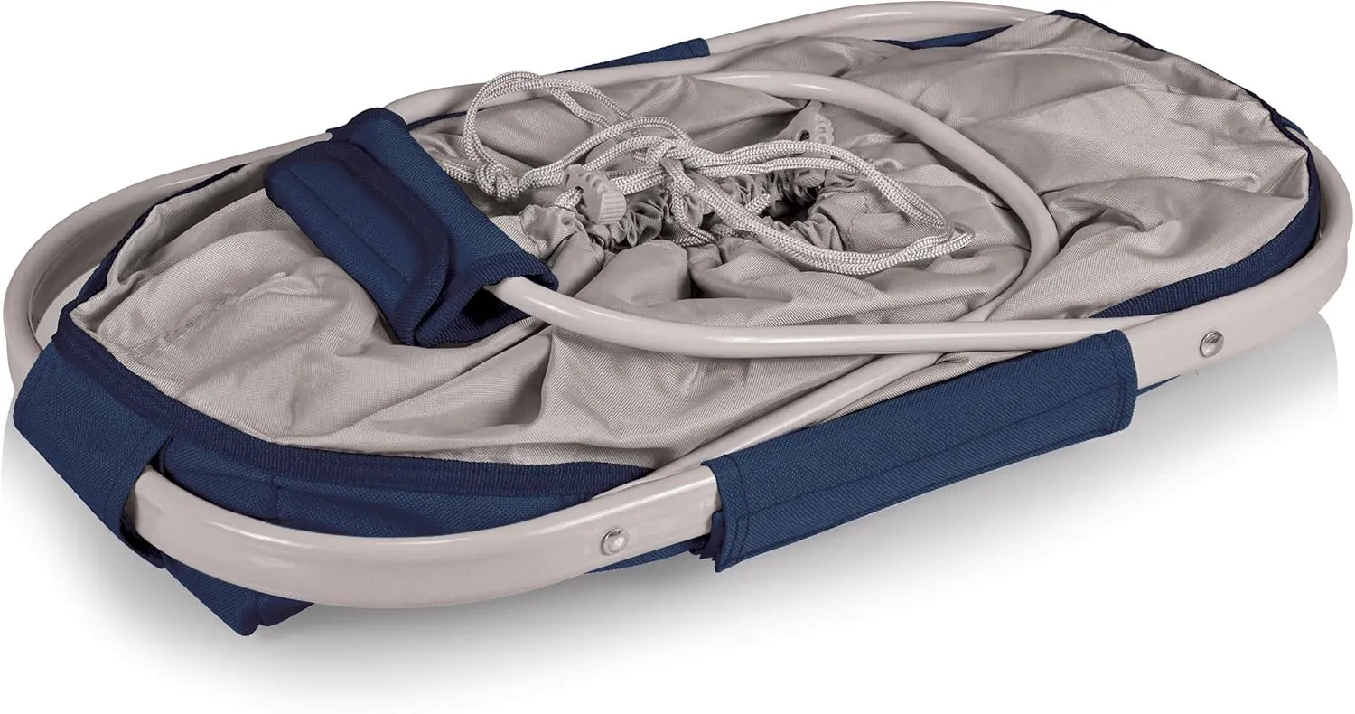 PICNIC TIME Metro Shopping Basket, Insulated Picnic Basket, Collapsible Market Basket, Utility Tote Cooler Bag