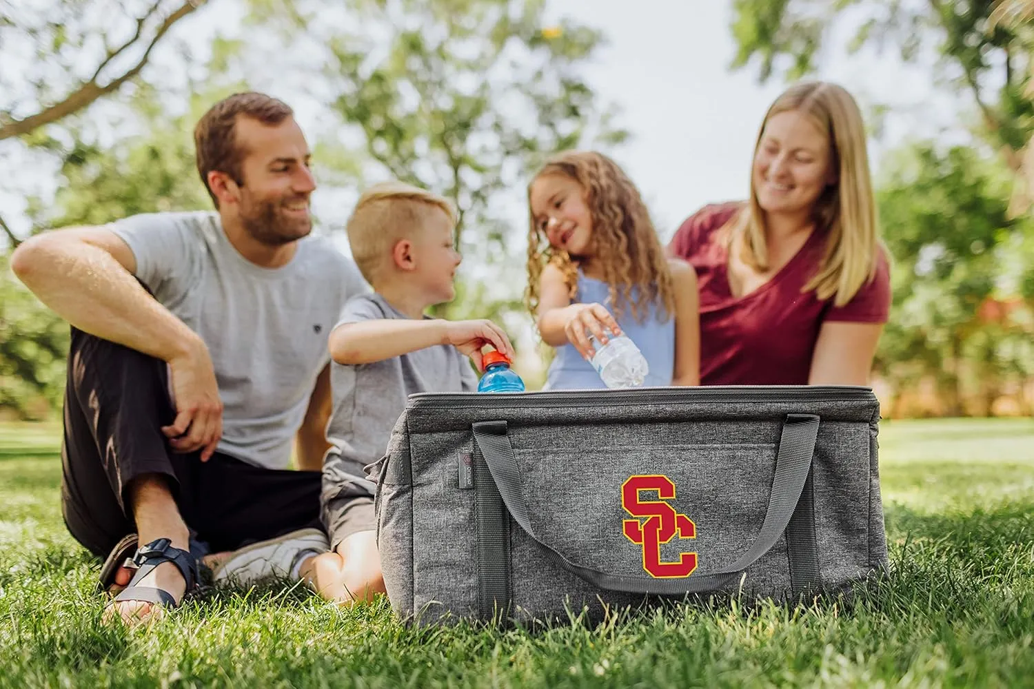 PICNIC TIME NCAA Unisex-Adult NCAA 64 Can Collapsible Cooler